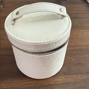 Pandora Cream Embossed Jewelry Case